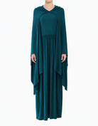 Teal Limited edition Jersey maxi dress with attached Hijab