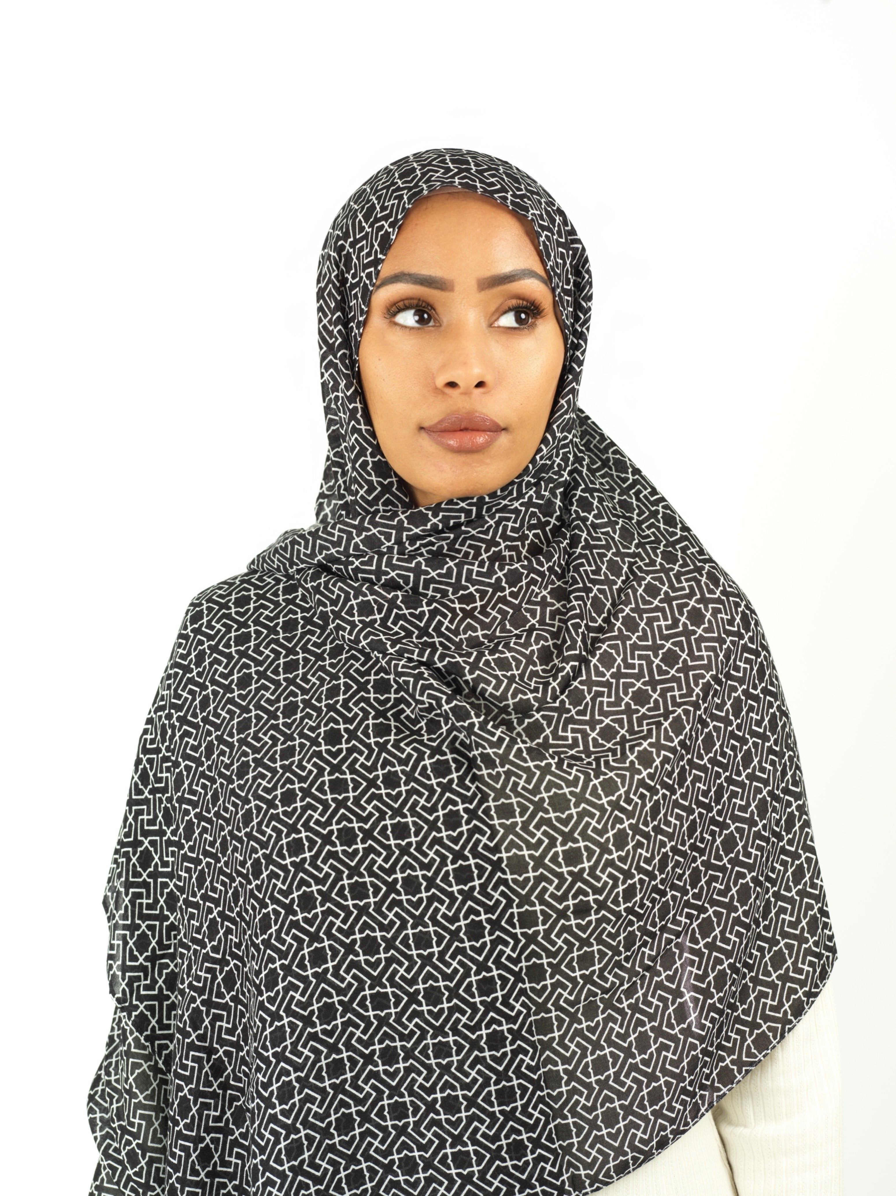 Ilham modal print hijab Kabayare