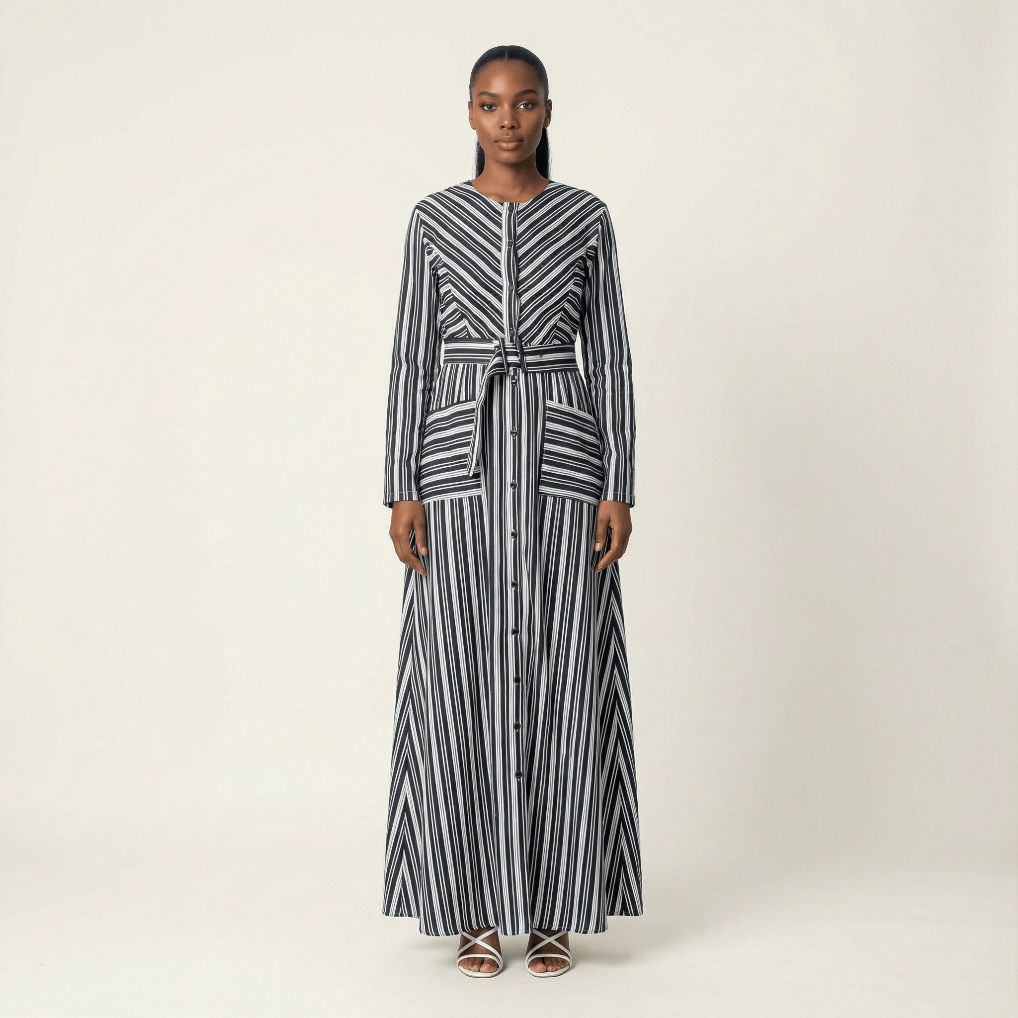 Impressive stripped maxi dress Kabayare