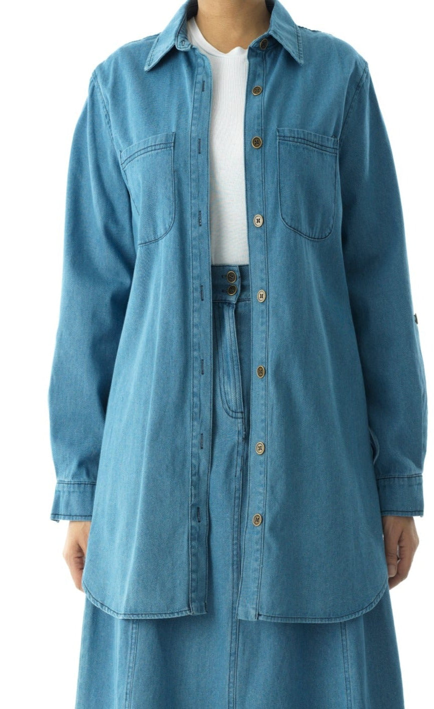 Denim Modest Dresses for Women | Denim Maxi Dresses | Kabayare Denim Modest Dresses for Women | Denim Maxi Dresses | Kabayare