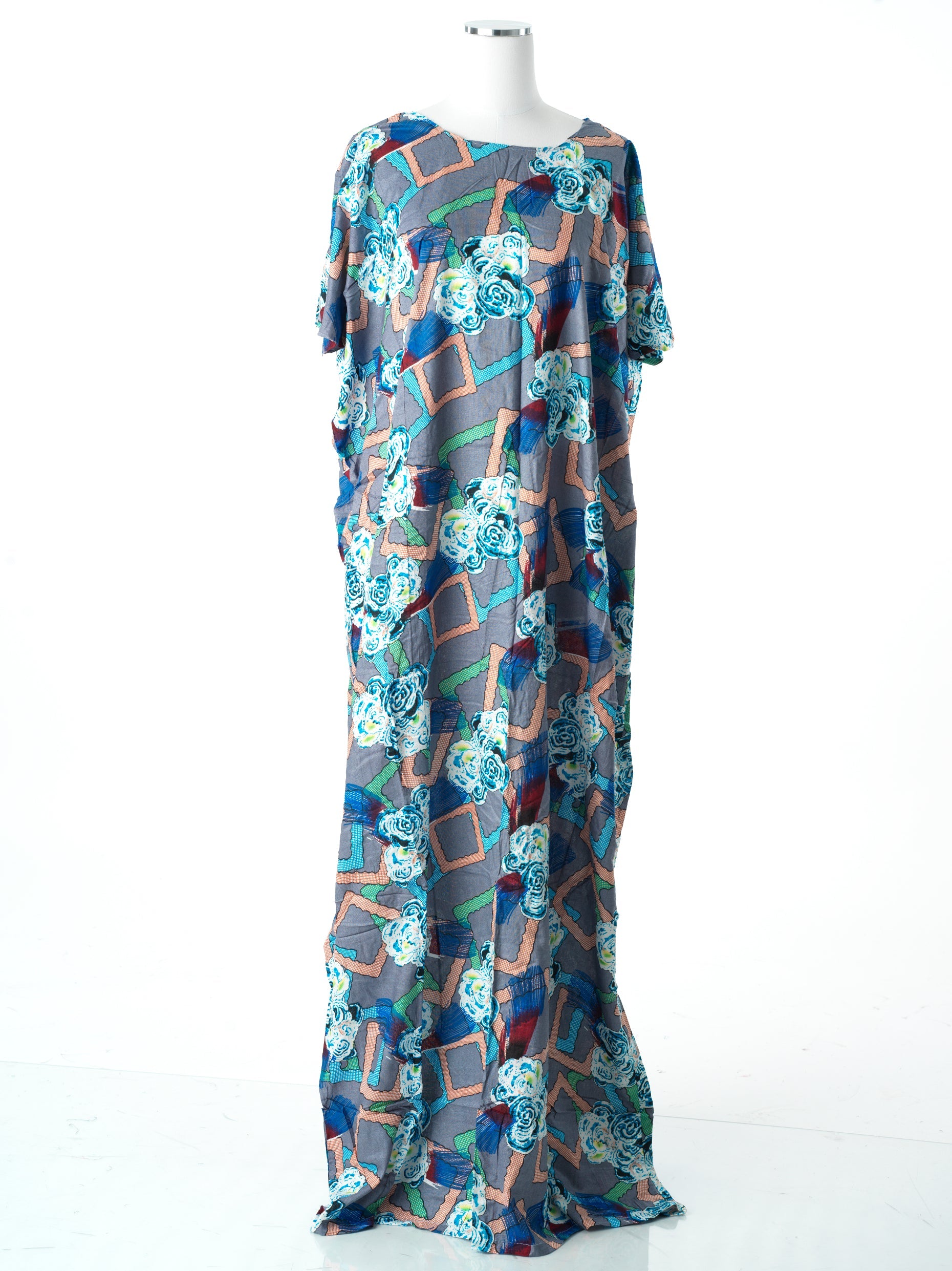 Khadija  print bati dress Kabayare