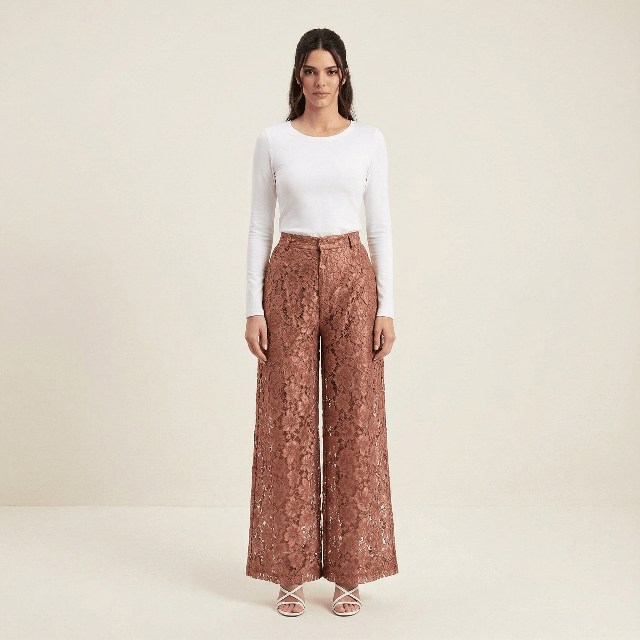 Lace modest trousers (Petite) Kabayare