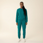 Lake Blue Pullover Sweatshirt matching set Kabayare