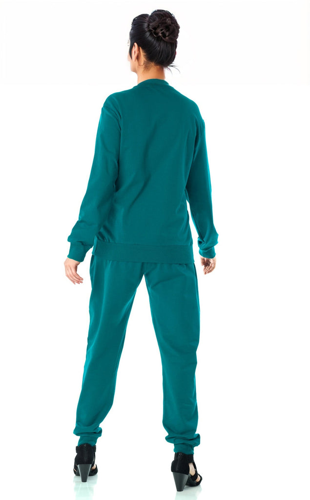 Lake Blue Pullover Sweatshirt matching set Kabayare
