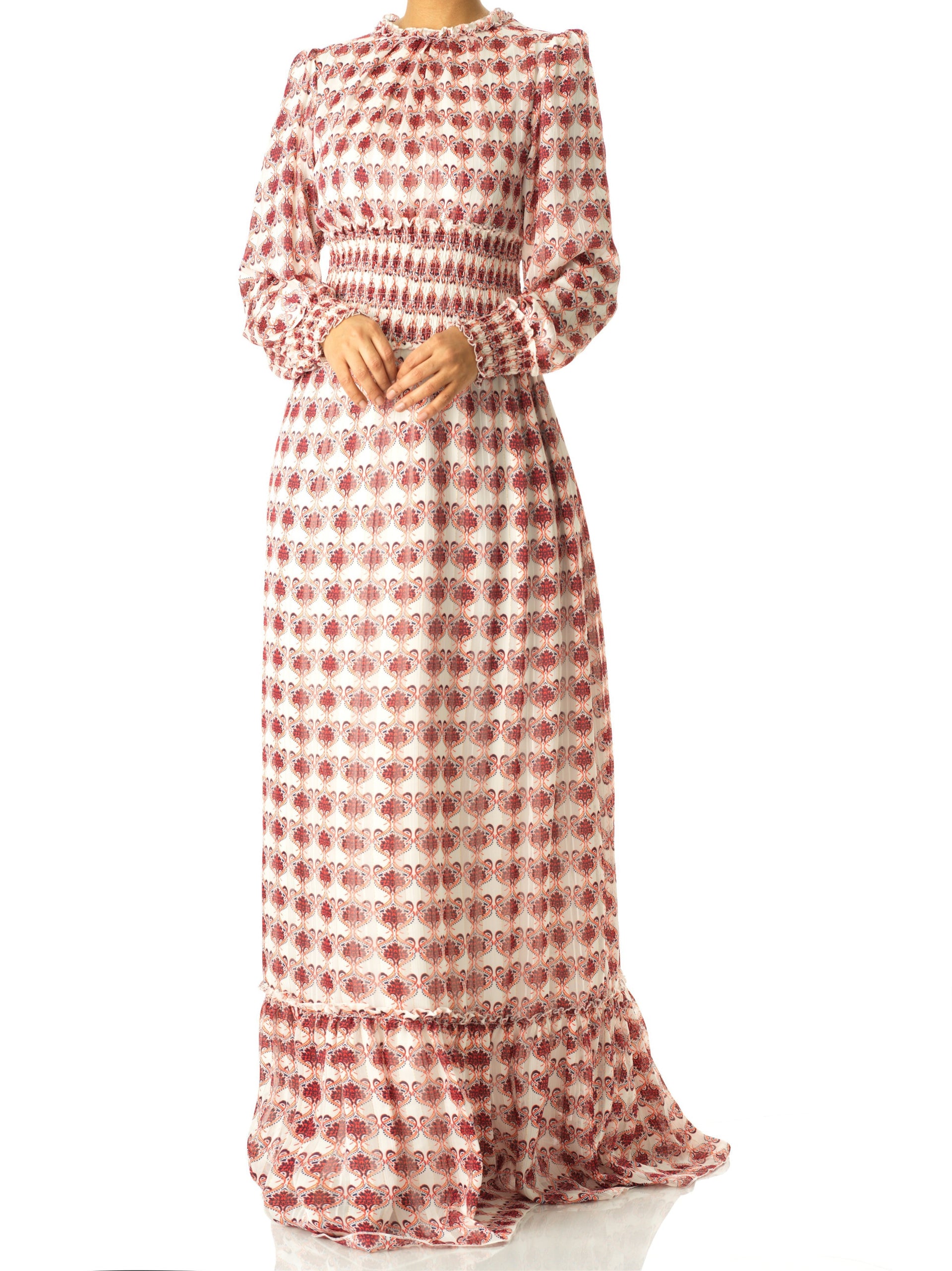 Layla Contour Tribal Chiffon Maxi Dress | Dress