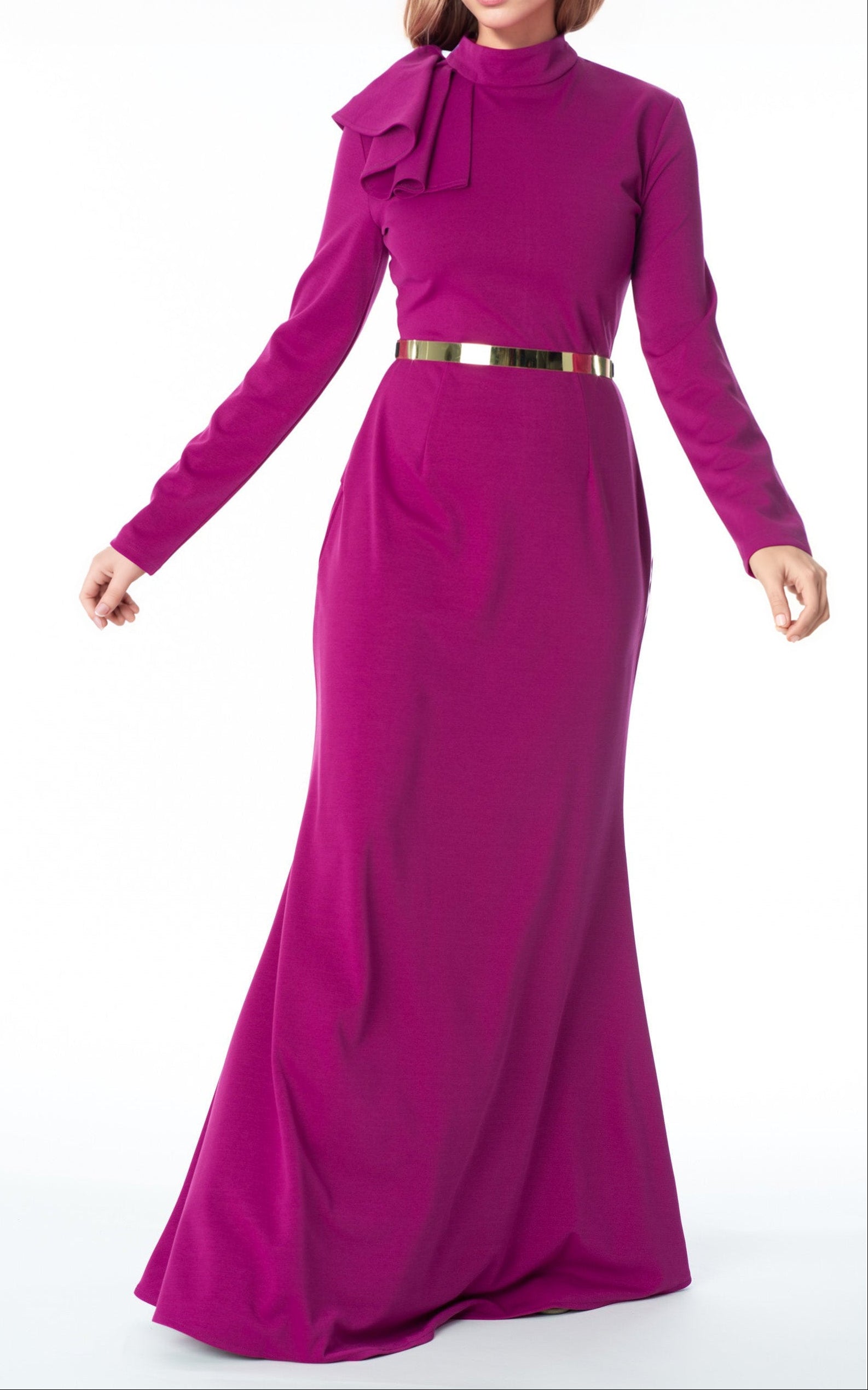 Magenta mermaid maxi dress Kabayare