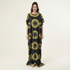 many Moons print bati dress Kabayare