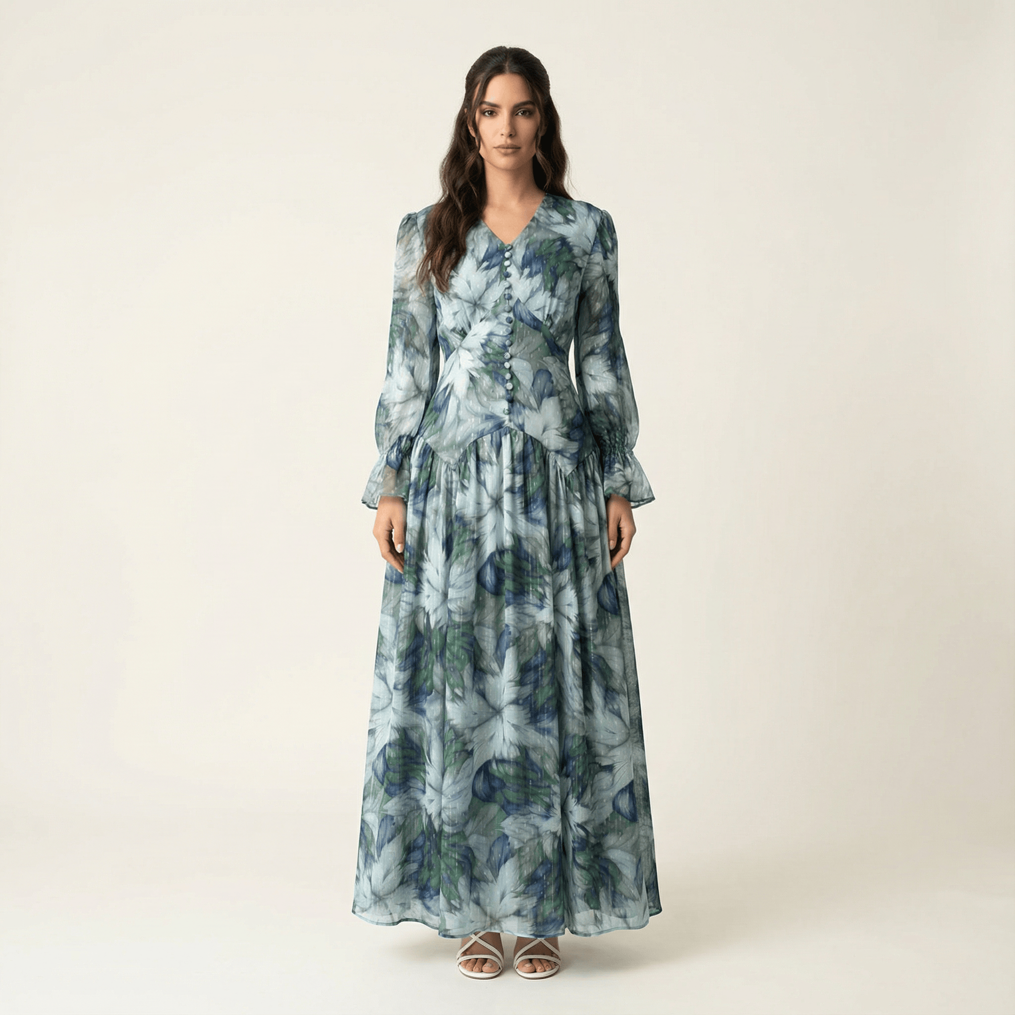 maryama floral print maxi dress Kabayare