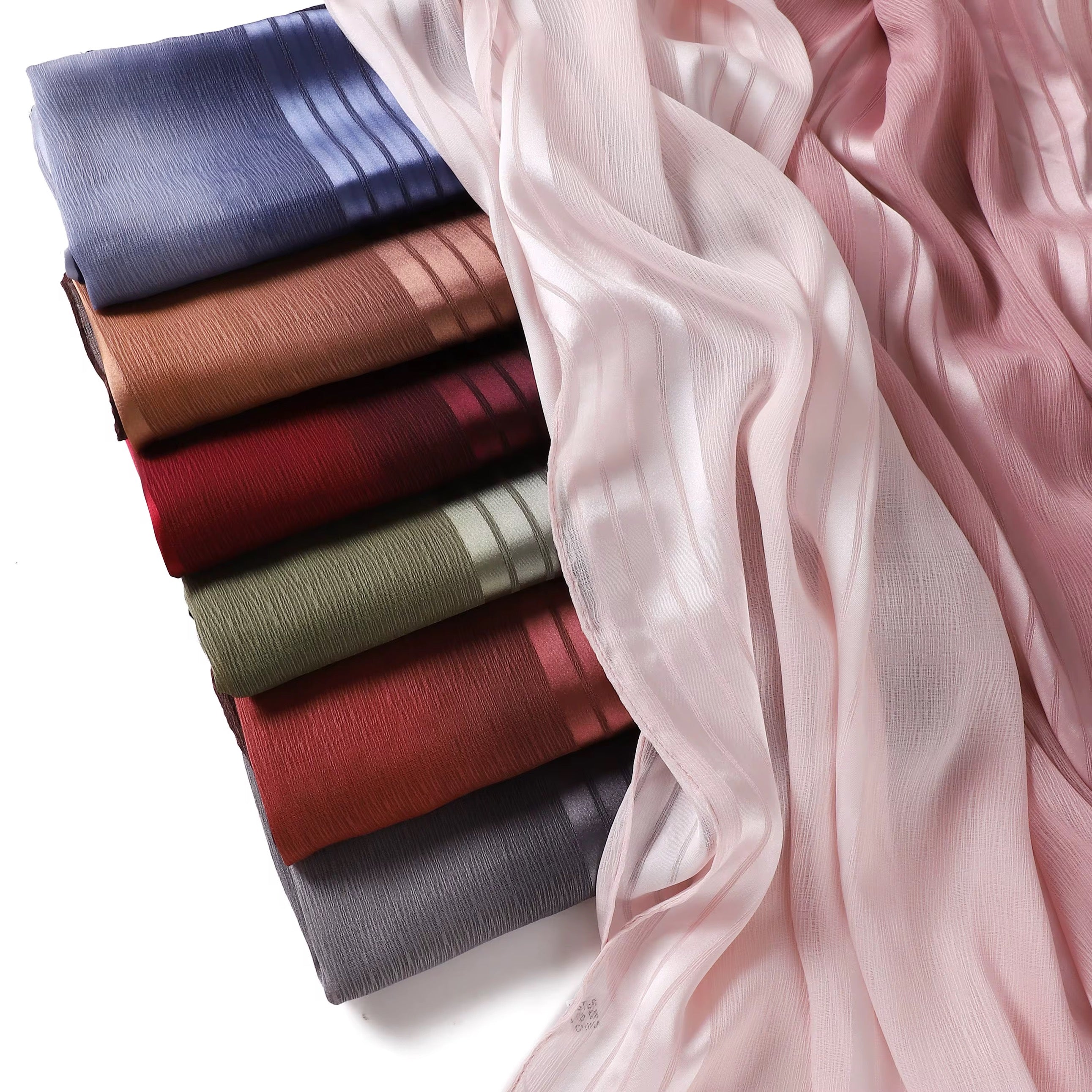 mix of satin and love hijab Kabayare