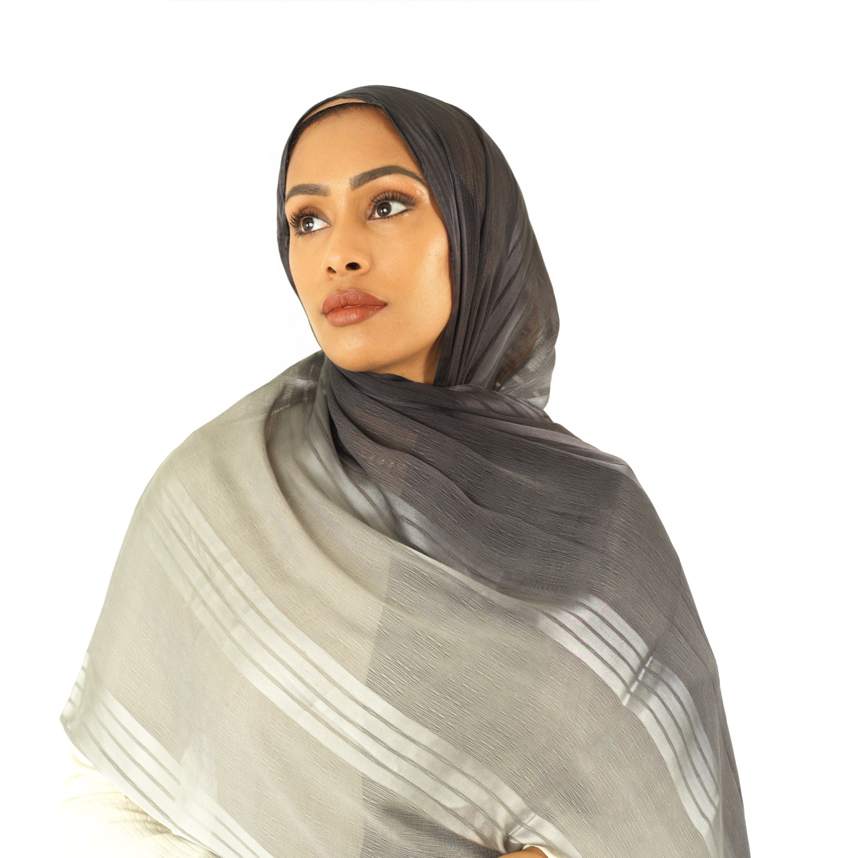 mix of satin and love hijab Kabayare