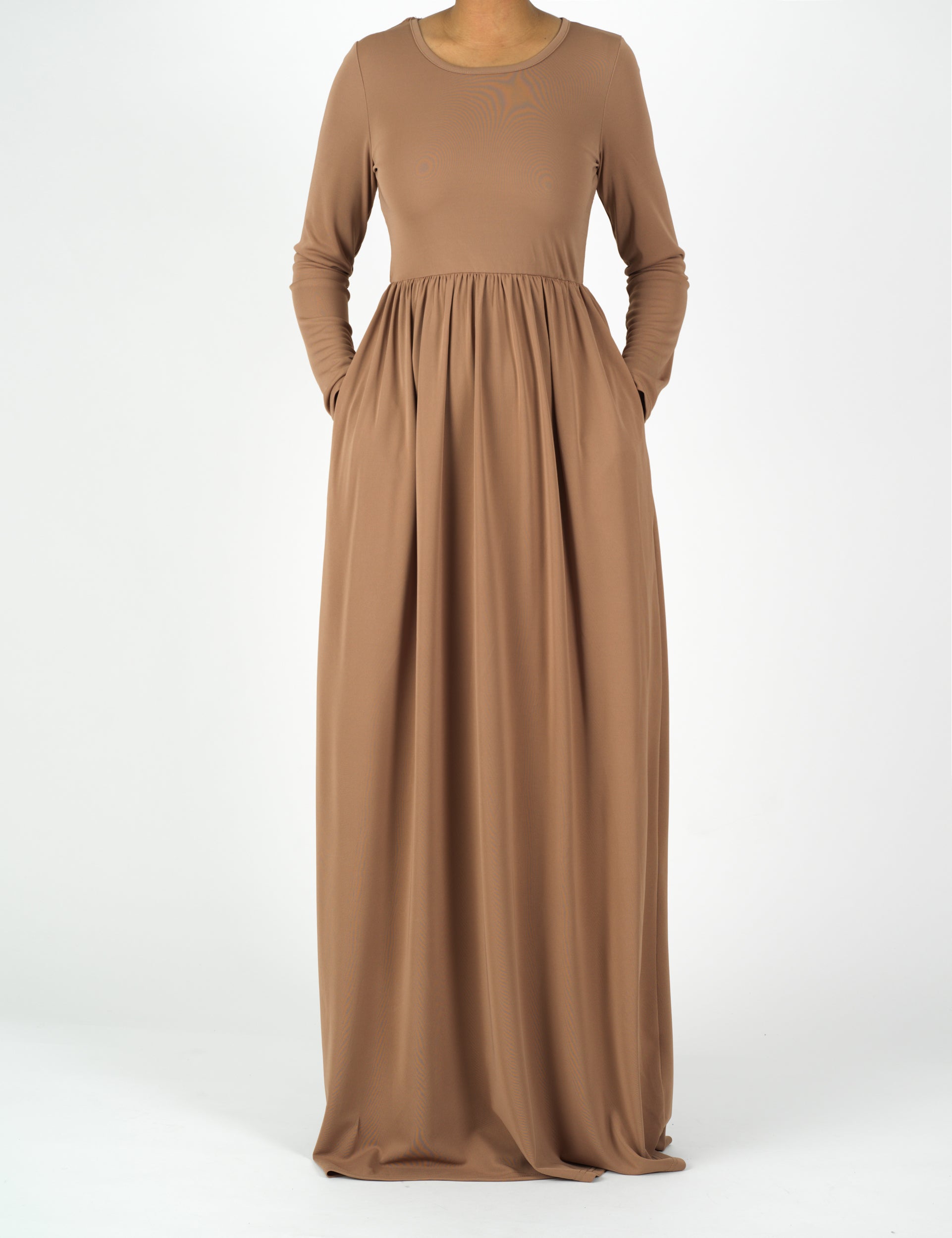 Mocha ORIGINAL Milk Silk Maxi Dress Kabayare