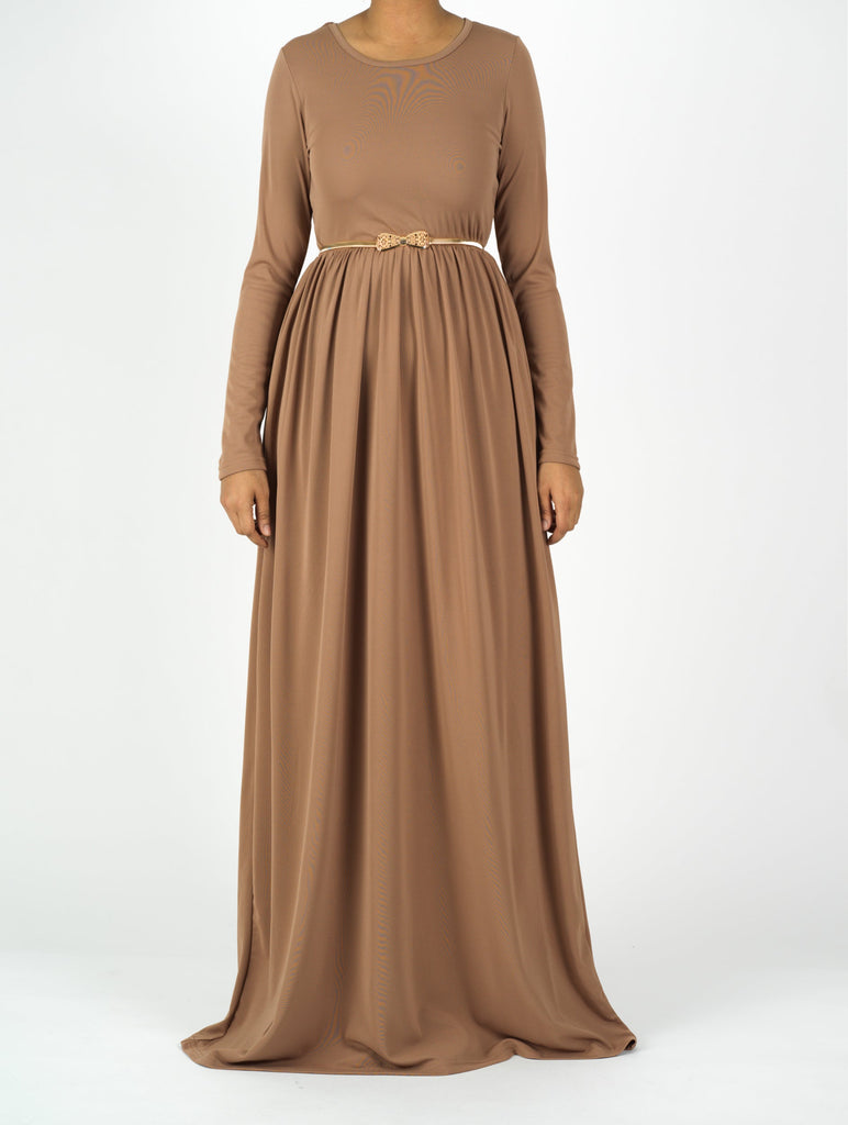 Mocha ORIGINAL Milk Silk Maxi Dress Kabayare