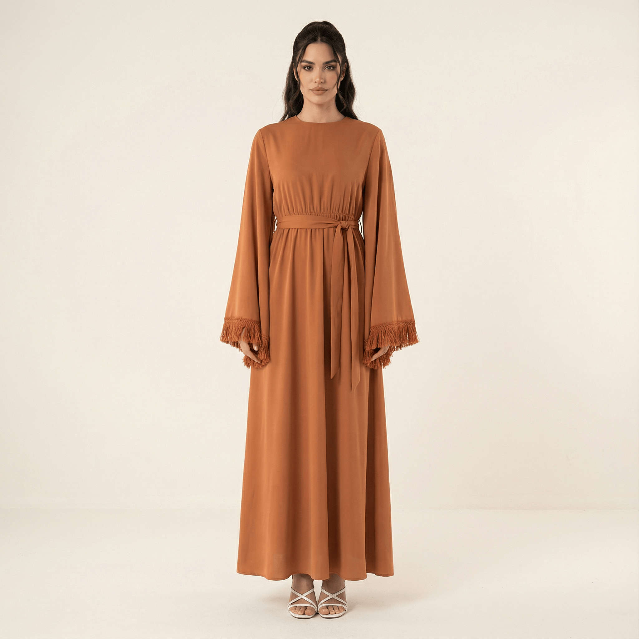 Modest maxi dress Be captivated in tassel Kabayare