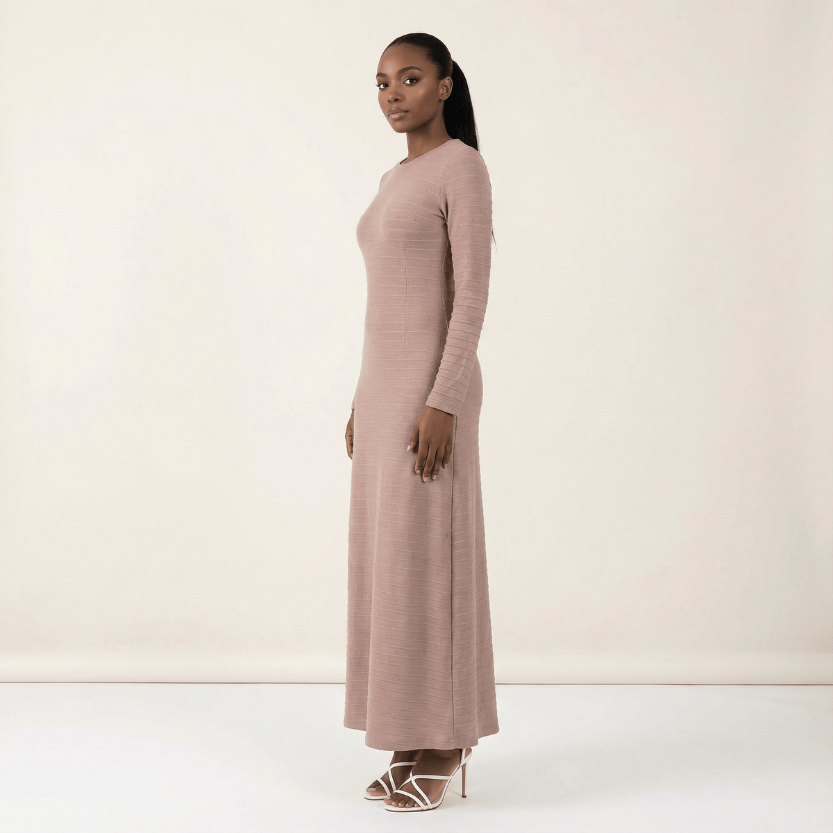 bodycon maxi dresses Desert Mirage Bodycon Maxi Dress Natural / L