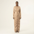 My love for satin maxi dress Kabayare