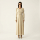 Oatmeal ma chérie ribbed maxi dress Kabayare