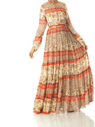 Orange bohemian Marigold maxi dress Kabayare