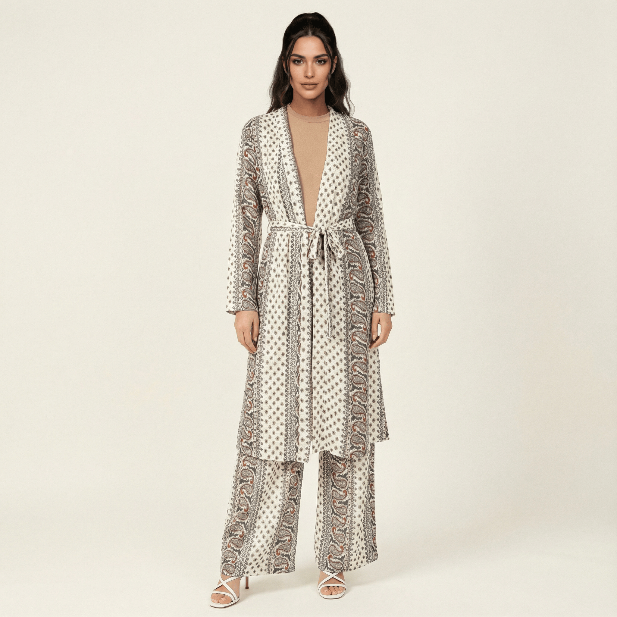 Paisley print matching set Kabayare