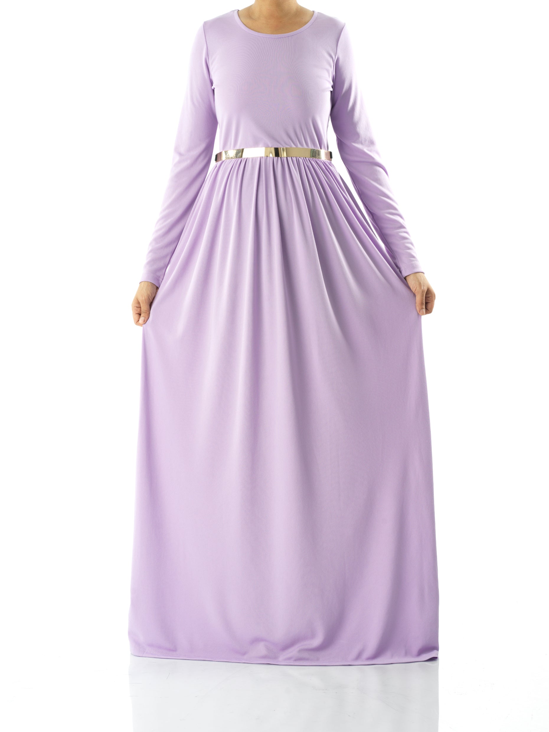 Pastel Lilac original Milk Silk Maxi Dress Kabayare