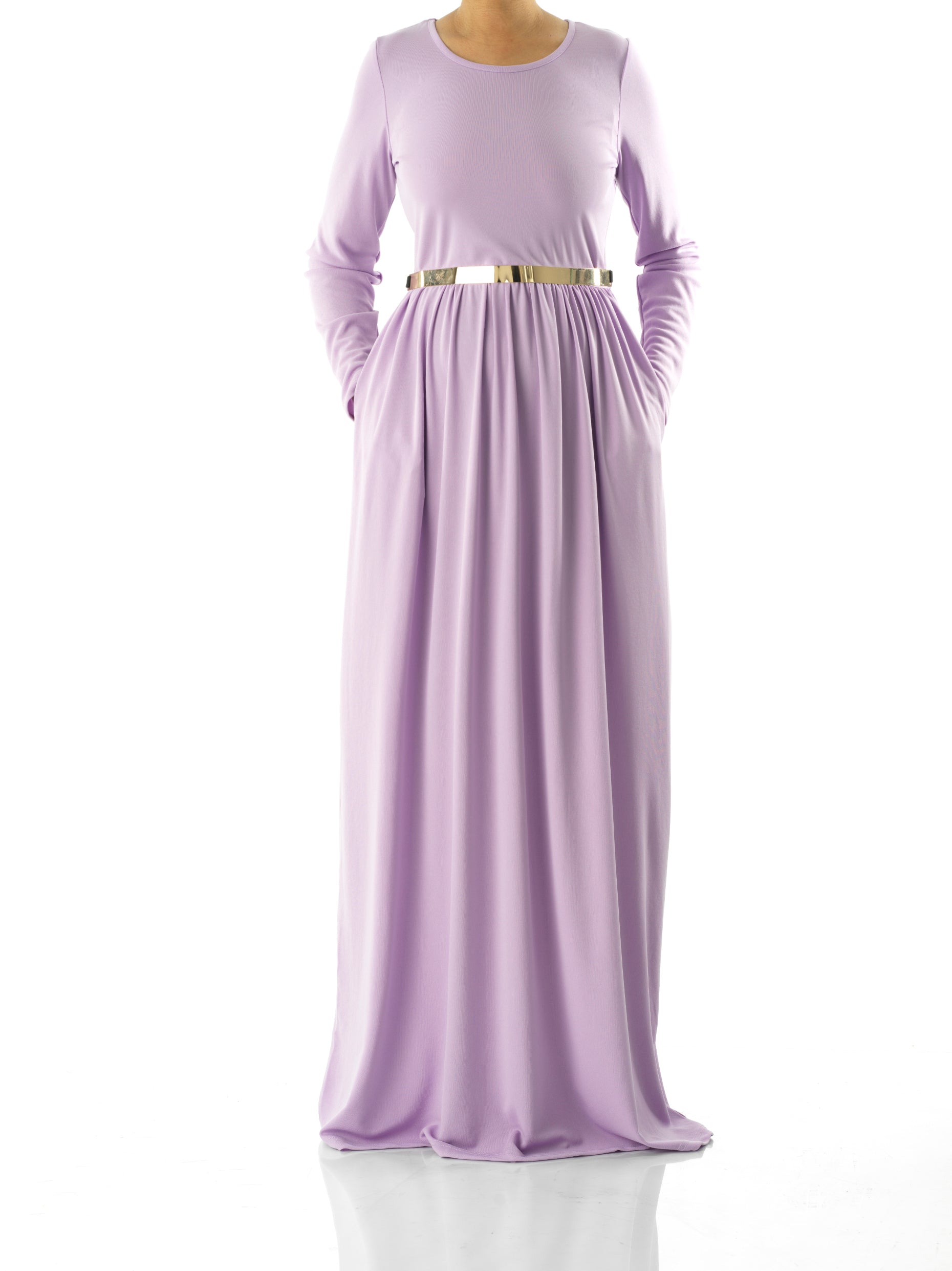 Pastel Lilac original Milk Silk Maxi Dress Kabayare