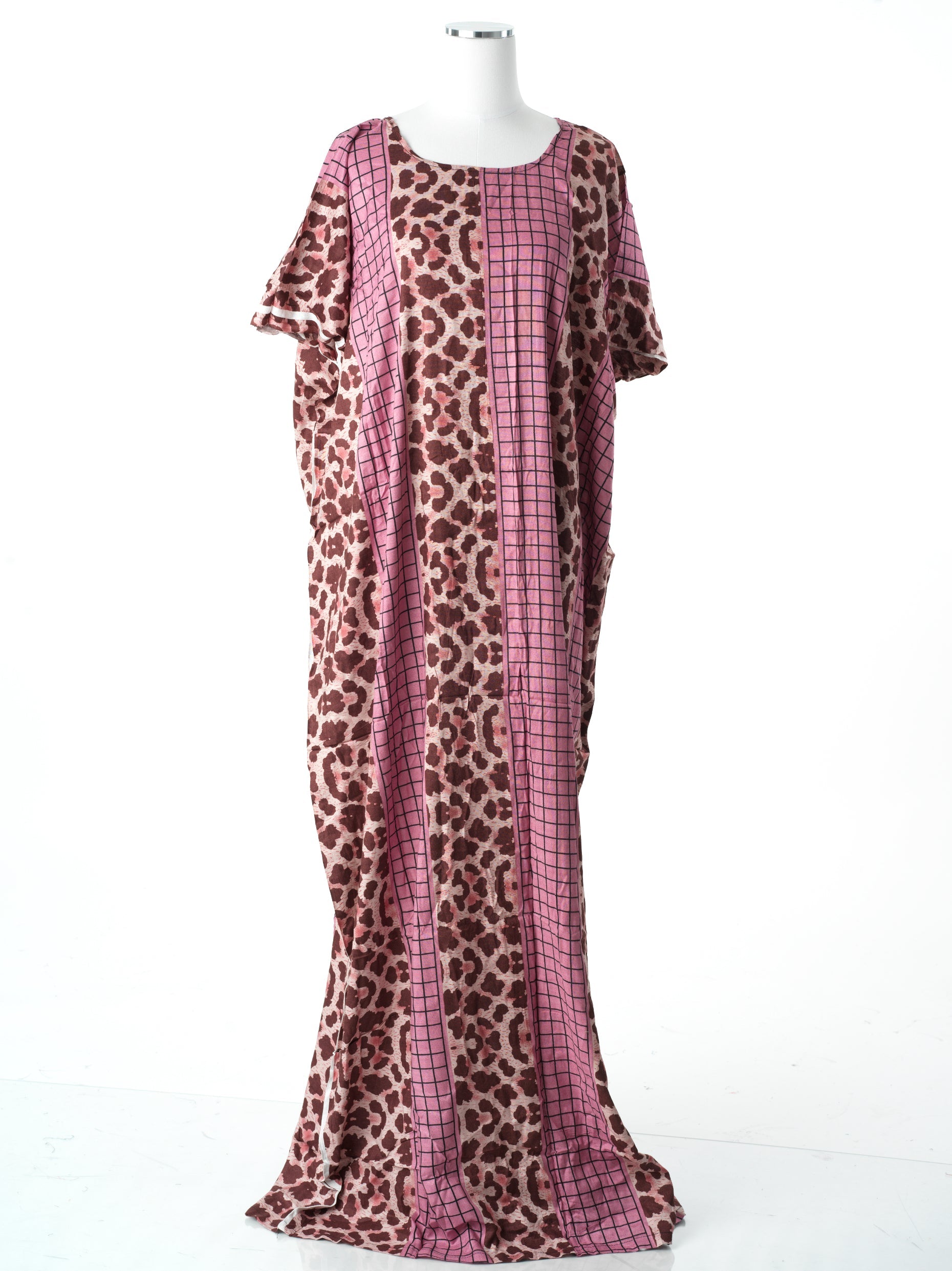 Pink leopard print bati dress Kabayare