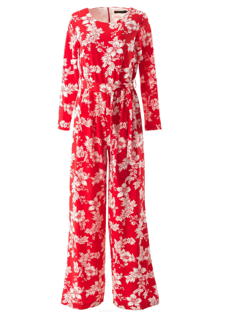 Regents Floral Modest long sleeve  jumpsuits Kabayare