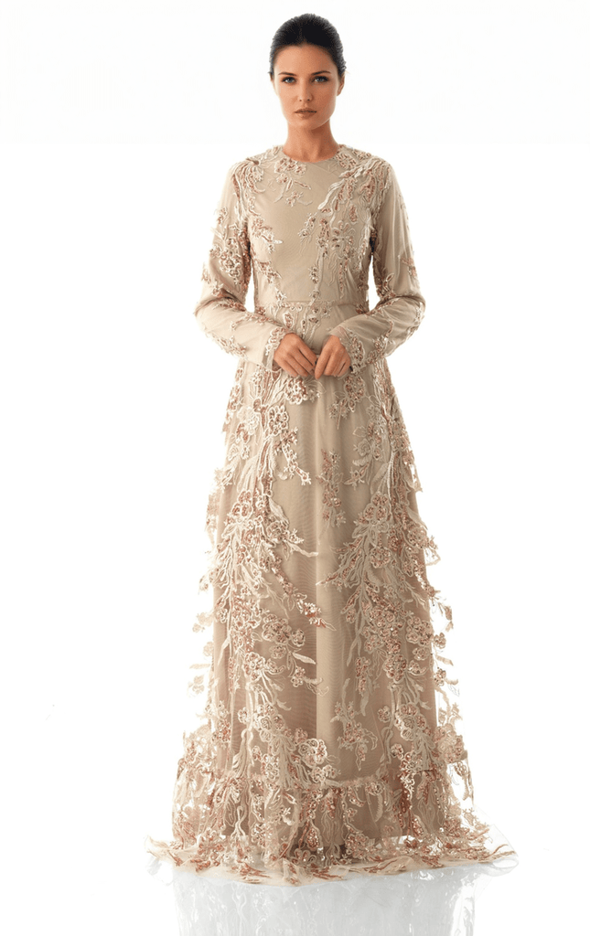 Rose Gold Princess sequin gown Kabayare