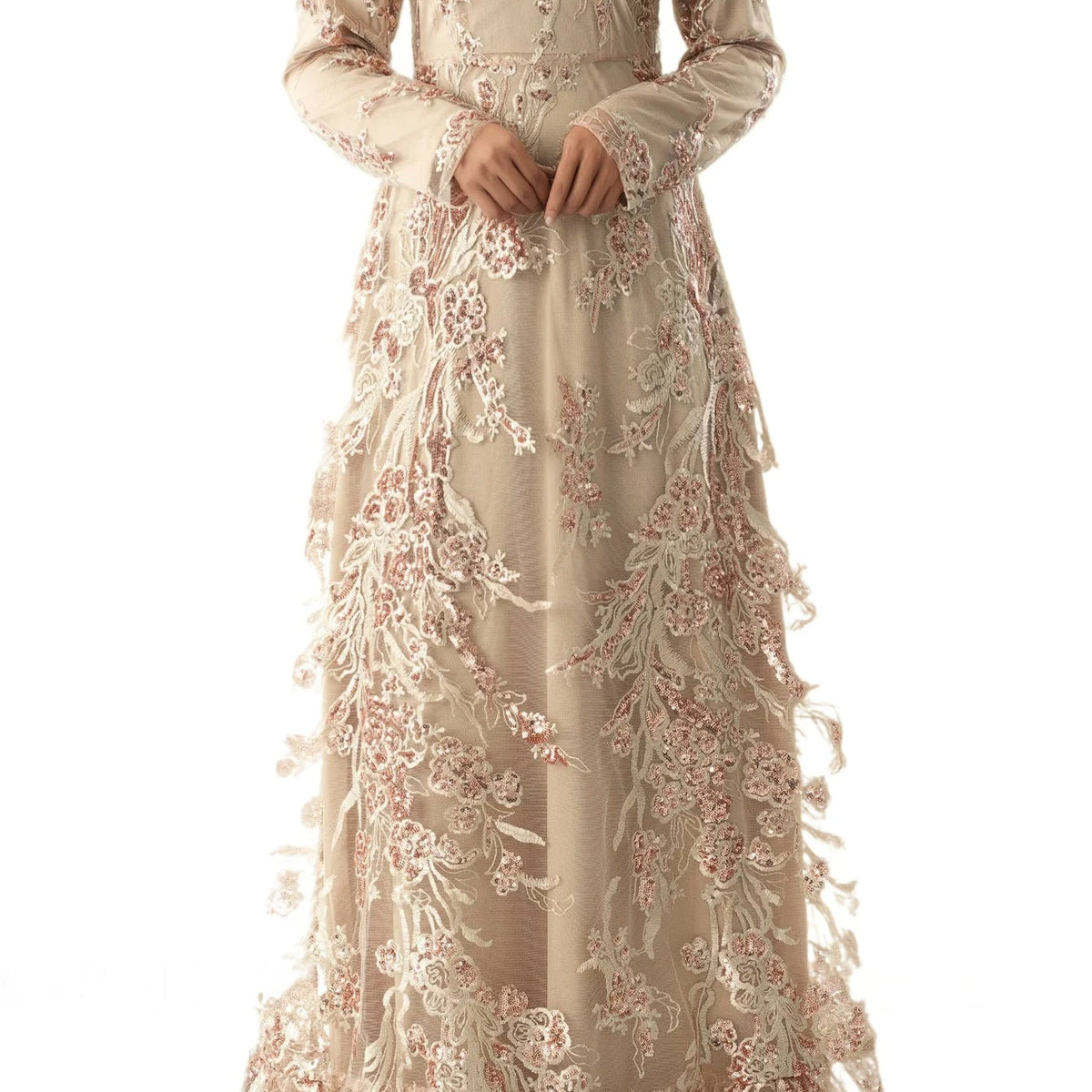 Rose Gold Princess sequin gown | Dress | Kabayare