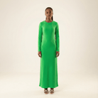 Sadia Ribbed Round Neck maxi dress Kabayare
