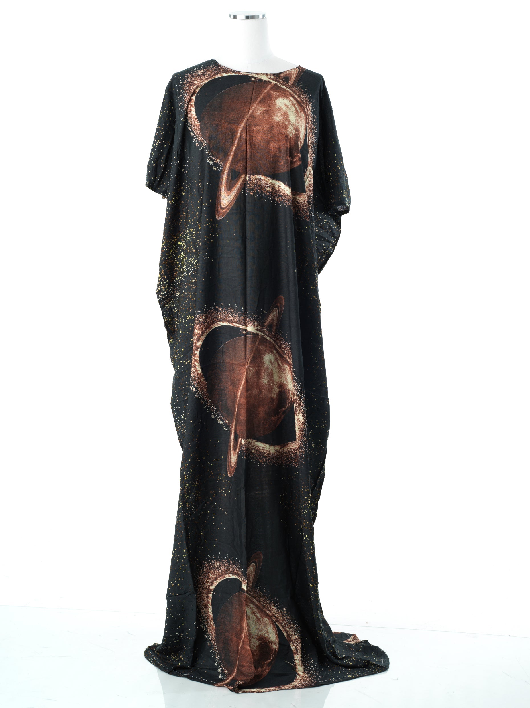 Moroccan print captivated in tassel modest maxi dress • Kabayare