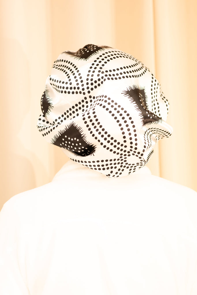 Shash print satin Bonnet Monsun Beauty