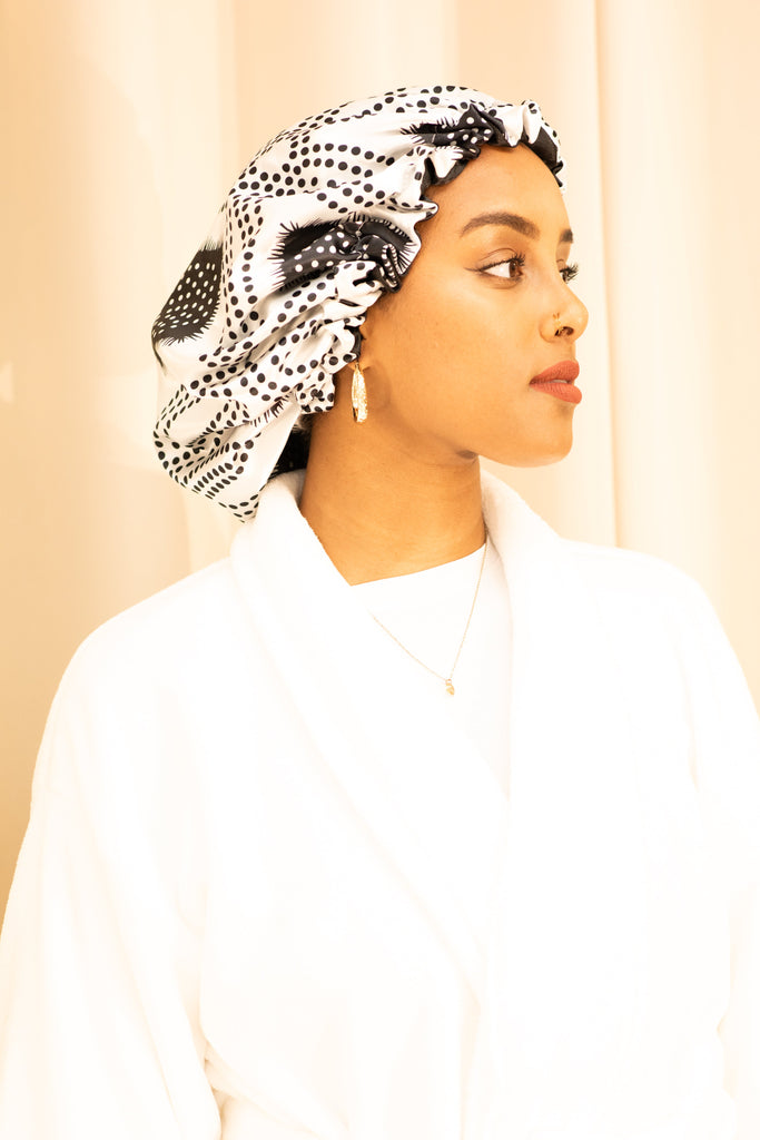 Shash print satin Bonnet Monsun Beauty