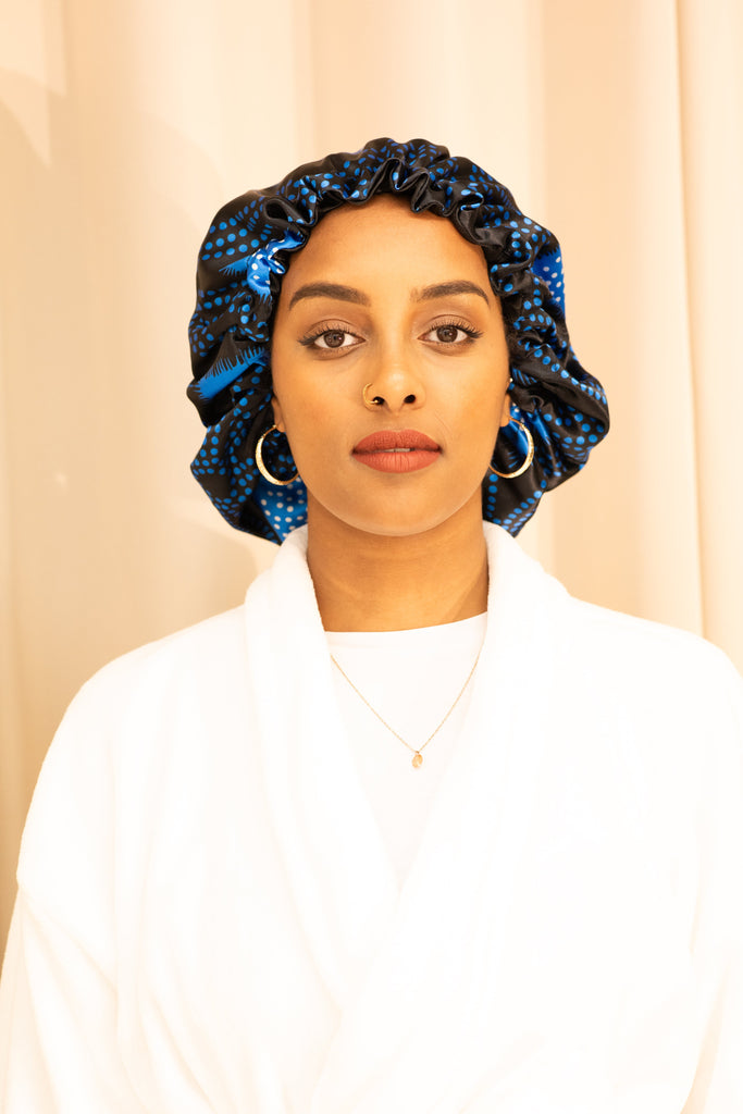 Shash print satin Bonnet Monsun Beauty