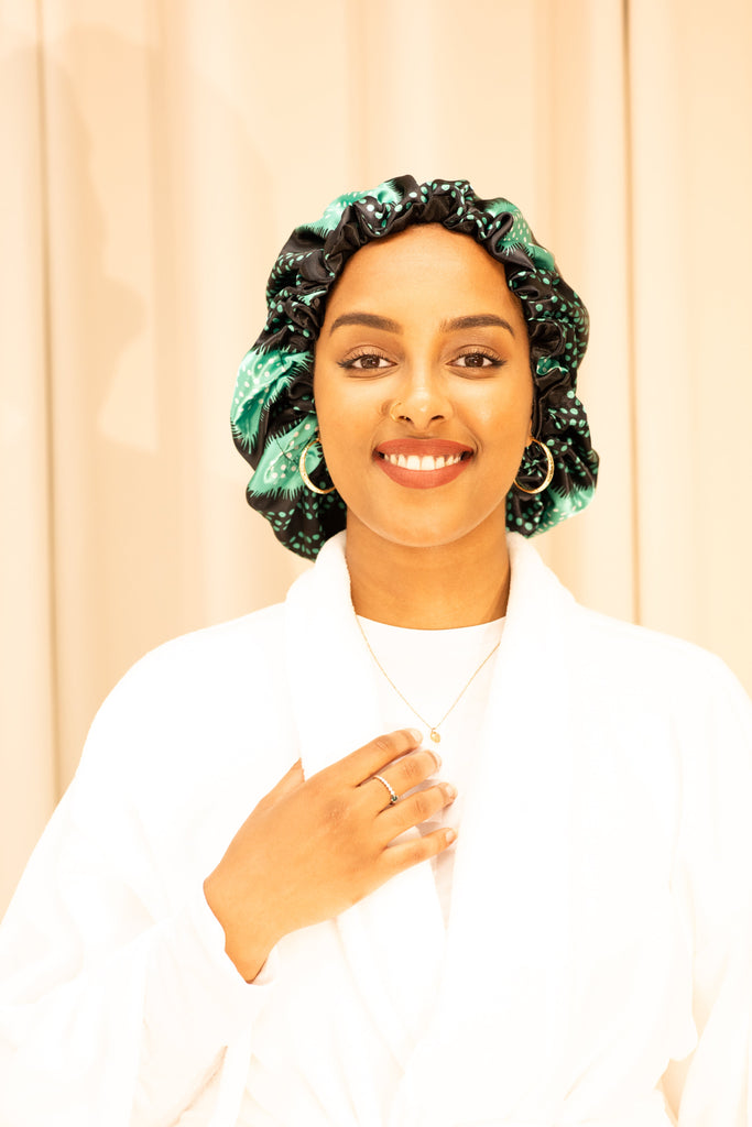 Shash print satin Bonnet Monsun Beauty