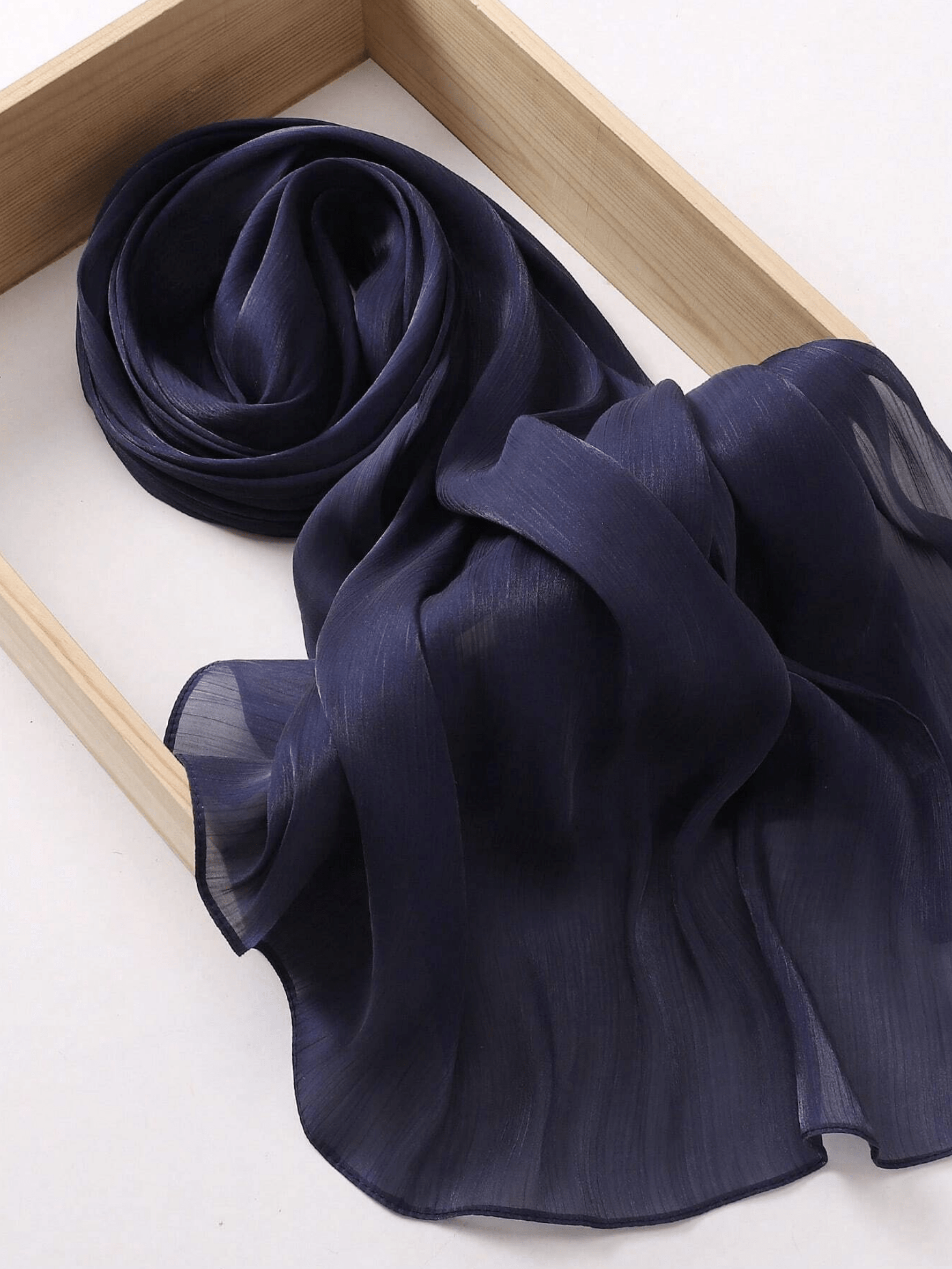 Shimmering Silk Chiffon hijab Kabayare