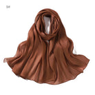 Shimmering Silk Chiffon hijab Kabayare