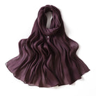Shimmering Silk Chiffon hijab Kabayare