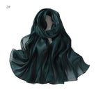 Shimmering Silk Chiffon hijab Kabayare