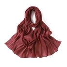 Shimmering Silk Chiffon hijab Kabayare