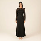 Shoulder detail Lace maxi dress Kabayare