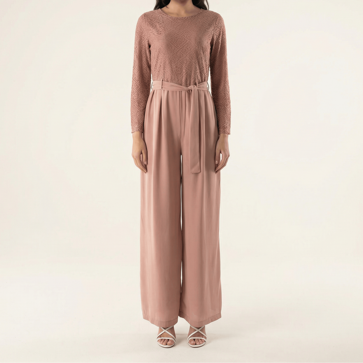 SHOW STOPPER lace detail jumpsuit Kabayare