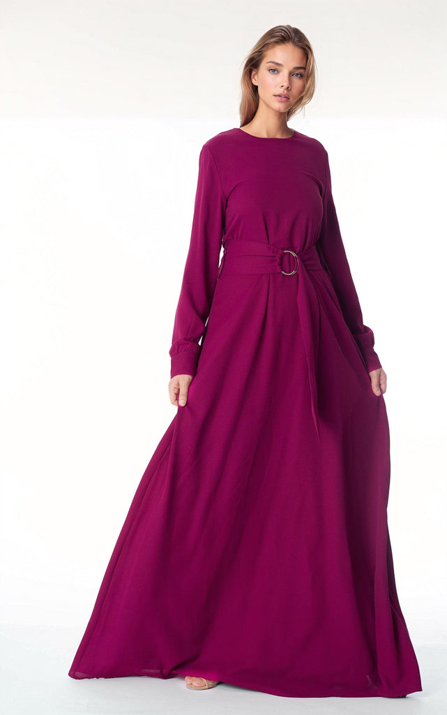 Simple and Chic Modest maxi dress Kabayare