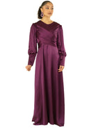 Sleek and classy satin maxi dress Kabayare