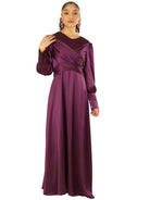 Sleek and classy satin maxi dress Kabayare