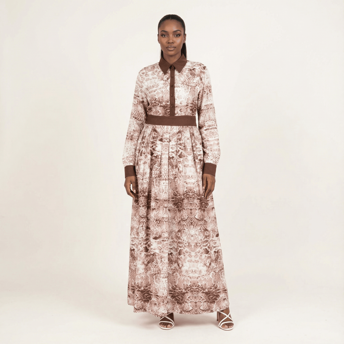 snake print silk dress Open-back draped snake-print silk-chiffon gown - blue