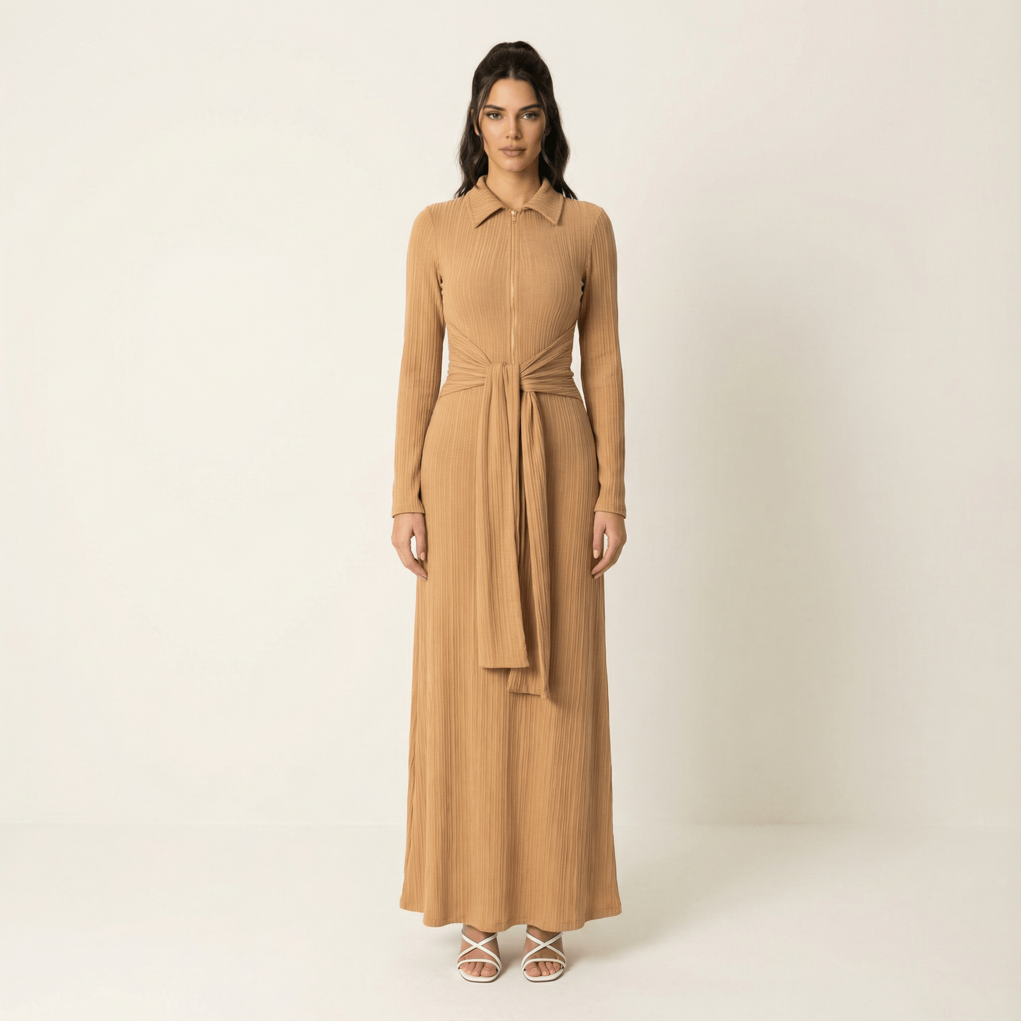 So chic Ribbed Bodycon maxi Dress Kabayare