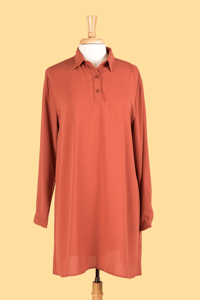 Solid Tunic Modest top Kabayare