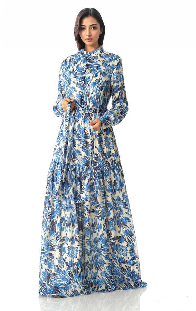Take me to Greece chiffon maxi dress Kabayare