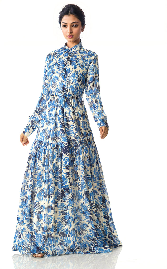 Take me to Greece chiffon maxi dress Kabayare