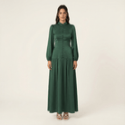 Take me to Paris satin maxi dress Kabayare